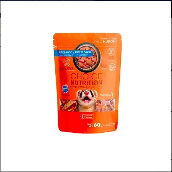 Premios Liofilizados De Pechuga De Pollo Para Hurón, 60 G