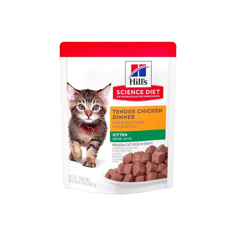 Alimento Húmedo Gatito Receta Pollo Trocitos En Gravy, 79 G