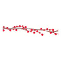 Guía Navideña De Cerezas Color Rojo Diamantado 3pz De 1.83m