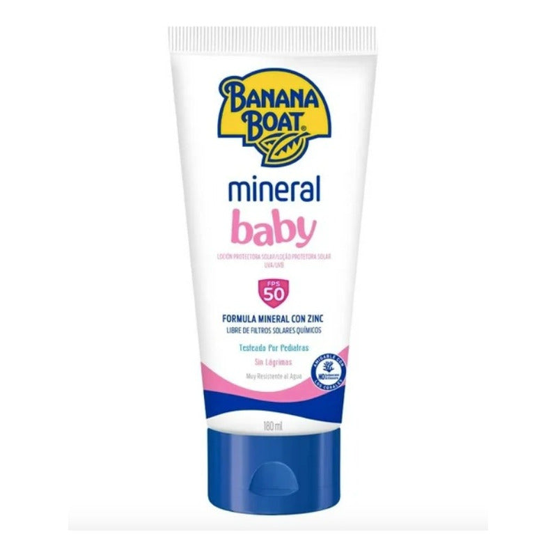 Protector Banana Boat Mineral Baby Fps 50+ 1 Pieza De 180ml