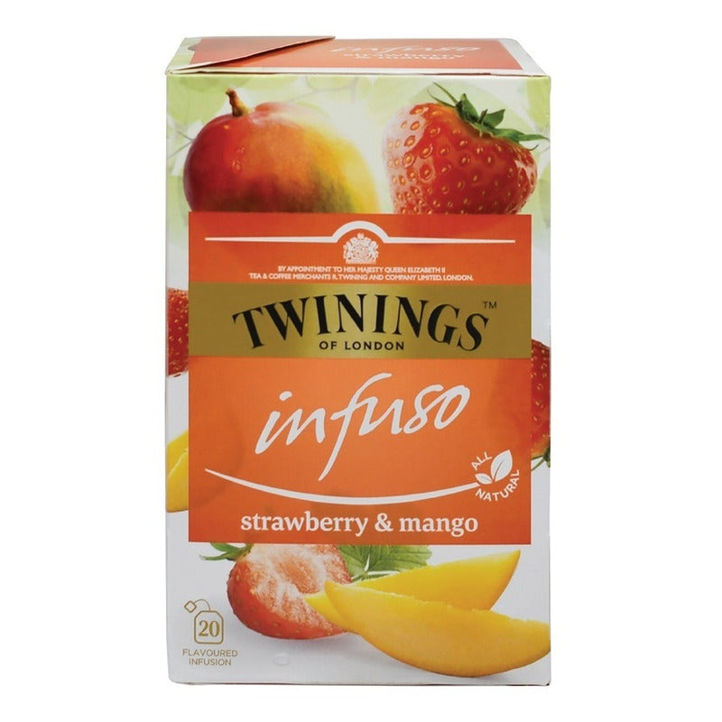 Infusion De Fresa Y Mango Twinings 40 Grs Contiene 20 Sobres