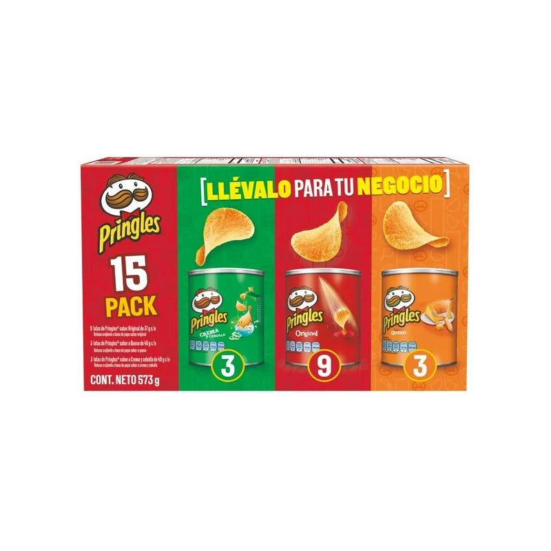Pringles Mix 15 Pzas De 37 Y 40 G C/u