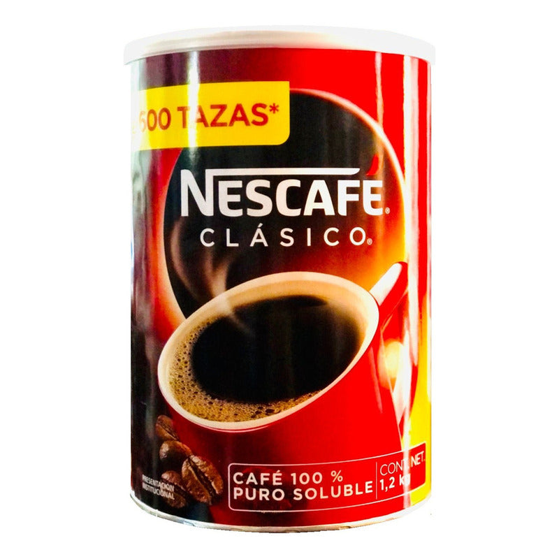 Cafe Soluble Nescafe Clasico 1.2 Kg Rinde 600 Tazas