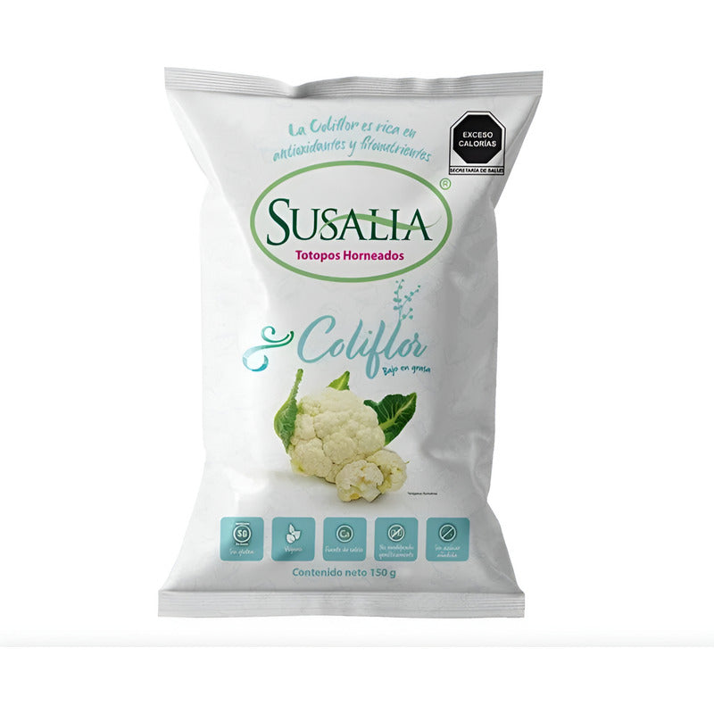 Totopos Susalia Horneados De Coliflor 3 Piezas De 150gr