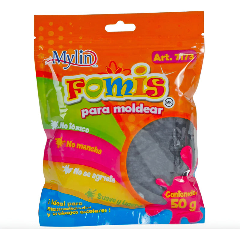 Fomi Suave Moldeable Color Negro 6 Piezas De 50g Negro