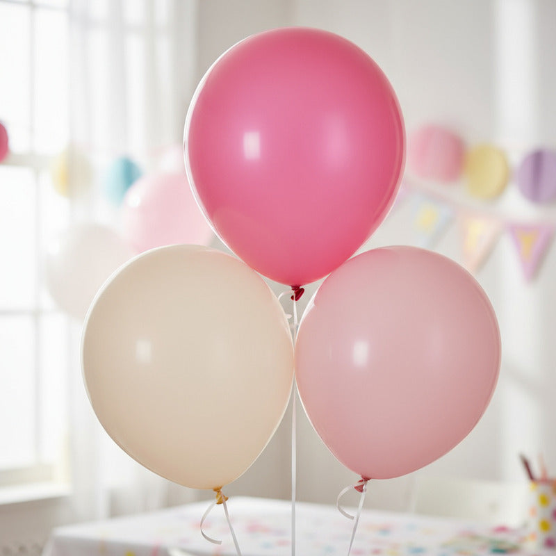 Globos Surtidos De 30cm Tonos Rosas 30 Piezas Surtido Rosas