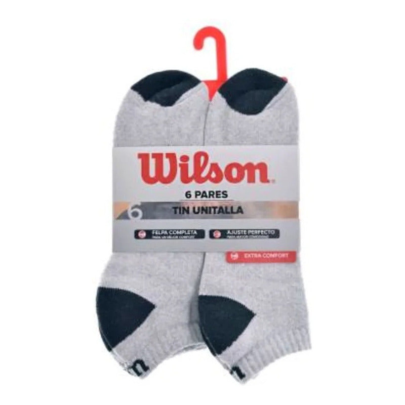 Tin Wilson Extra Comfort Unitalla Gris 6 Pares Gris Unitalla