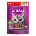Pack X24 Alimento Húmedo Whiskas Gatos Fillets Res 85g C/u