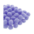 Mercería Pom Poms De 19mm Color Lavanda 1 Paq De 100pz