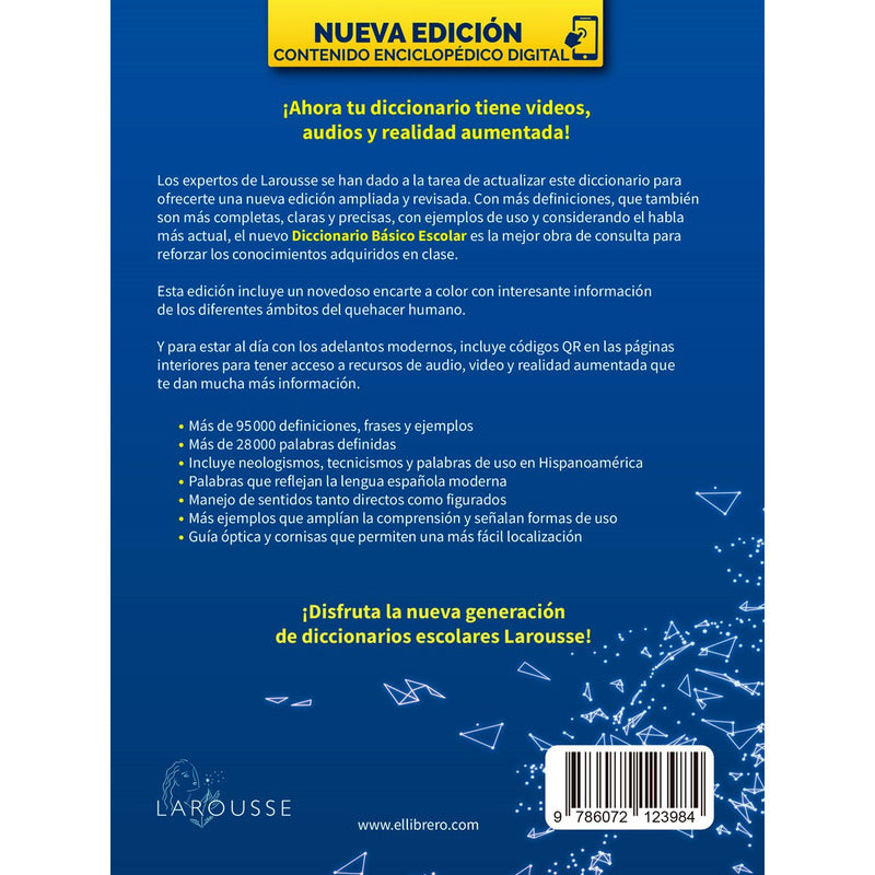 Diccionario Básico Escolar, De Ediciones Larousse. Editorial Larousse, Tapa Blanda En Español, 2023