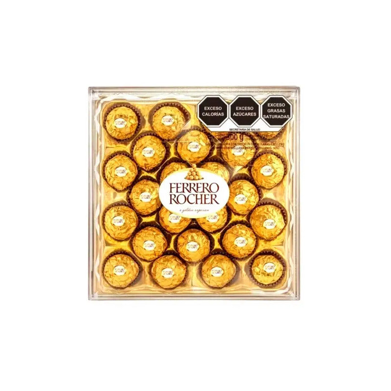 Ferrero Rocher Bombón Chocolate Avellana 300g Pack 24 Piezas