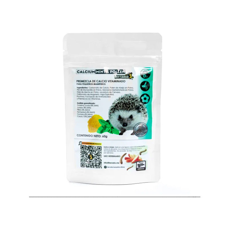 Complemento Calcio Vitaminado Para Pequeños Mamíferos, 60 G.