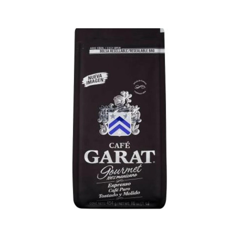Café Molido Garat Espresso Gourmet 454 G  (1 Bolsa)