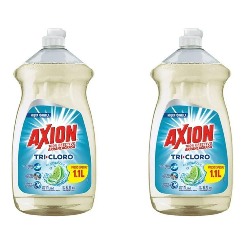 Axion Lavatrastes Tricloro 1.1 L (2 Piezas)