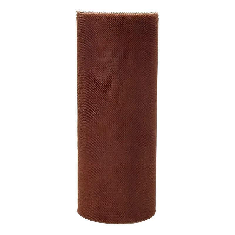 Tul Brillante 15cm 10m Café Rayas
