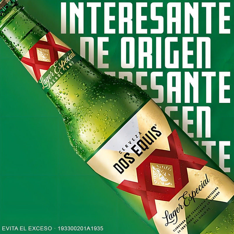 Cerveza Dos Equis Lager 24 Botellas De 355ml