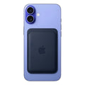 Cartera De Piel Con Magsafe Para iPhone Azul Oscuro Tipo Piel