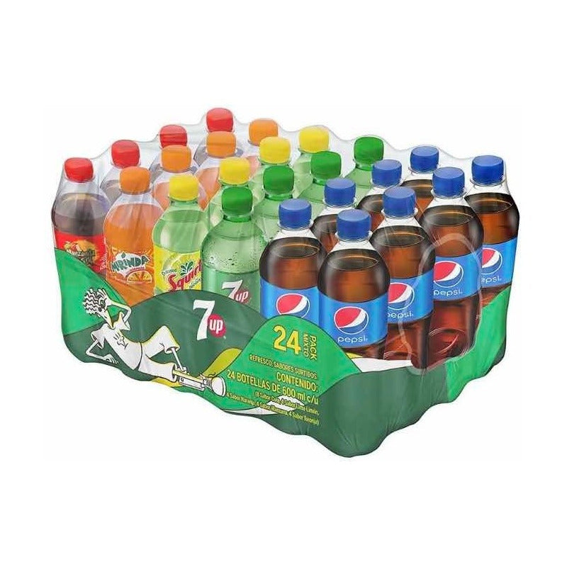 Refresco Pepsi Mix 24 Pzas De 600 Ml C/u Ts