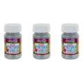 Pintura Acrílica Color Metálico Plata Brillante 3 Pz De 35ml Plata Brillante