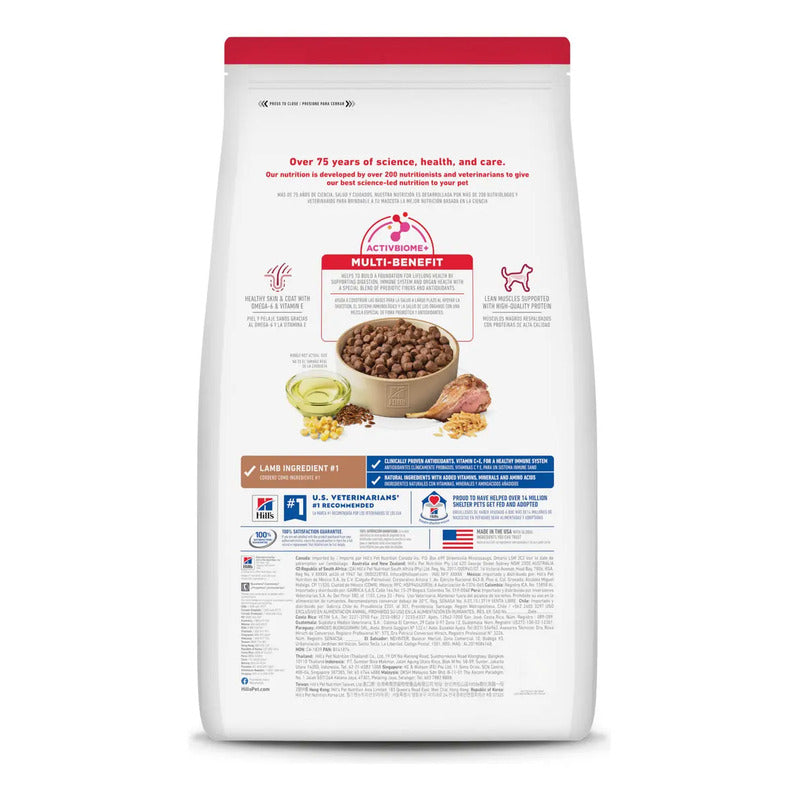 Hill's Science Diet Alimento Perro Adulto Sabor Cordero 15kg