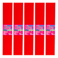 Papel Crepe Color Rojo De 50cm X 2m 20 Pliegos Rojo Papel Crepe Color Rojo De 50cm X 2m 20 Pliegos