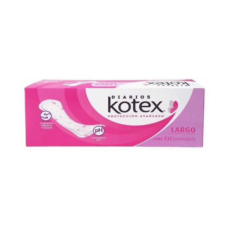 Pantiprotectores Kotex Largos 132 Pzas