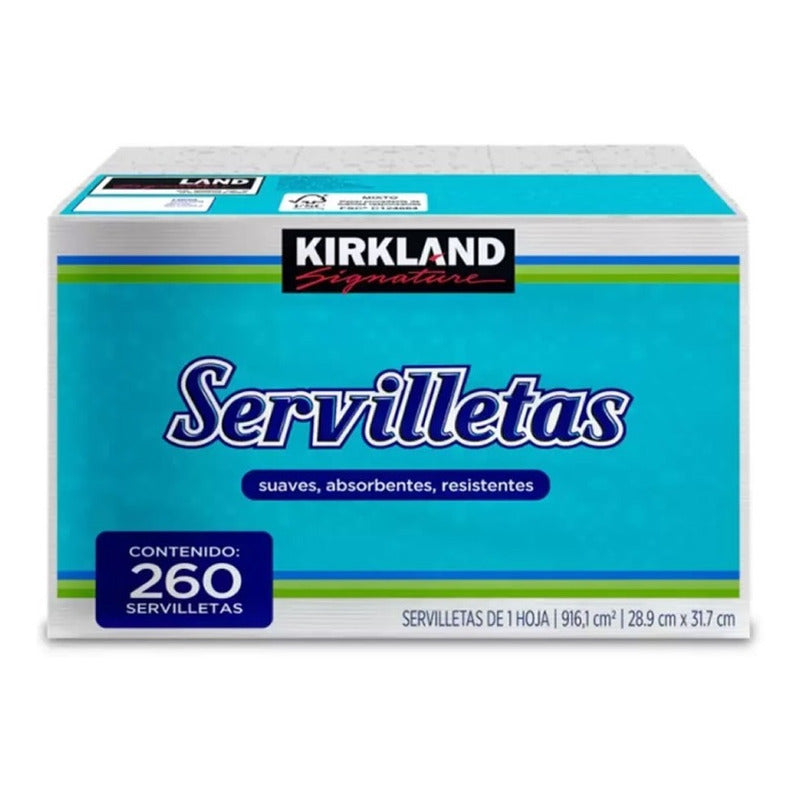 Servilletas Kirkland Signature 4 Paquetes Con 260 Pz C/u