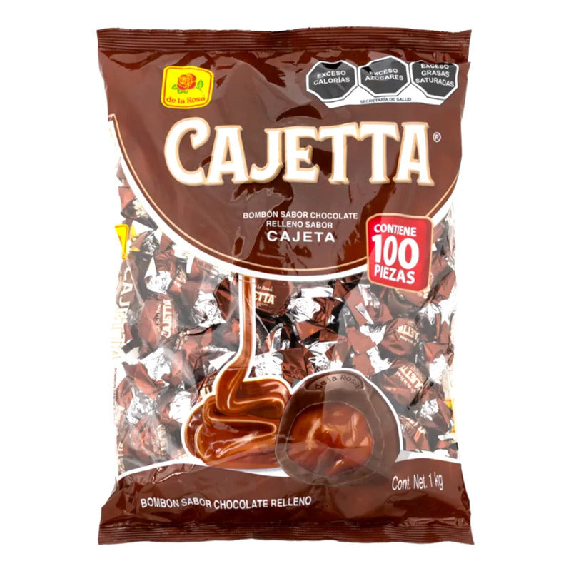 Bombón De Chocolate Relleno De Cajeta De La Rosa 1 Kilo 3 Pz