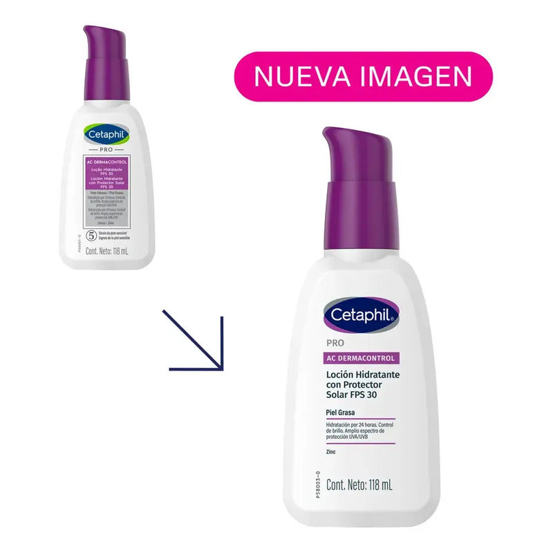 Hidratante Facial Cetaphil Pro Ac Contol Fps 30 De 110ml Grasa Día
