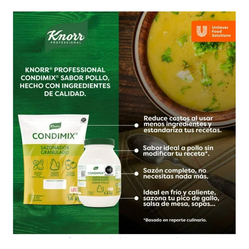 Sazonador Knorr Condimix Granulado Sabor Pollo 14 Kg