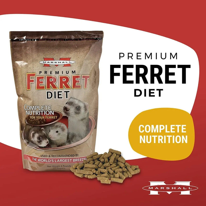 Alimento Hurón Súper Premium Marshall Ferret Diet Gde 1.8kg