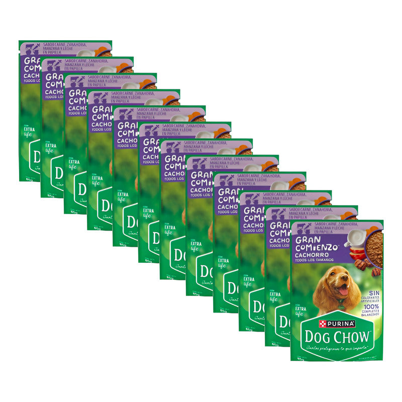 Alimento Húmedo P/perro Dog Chow Cachorro Carne 12 Pz De 85g