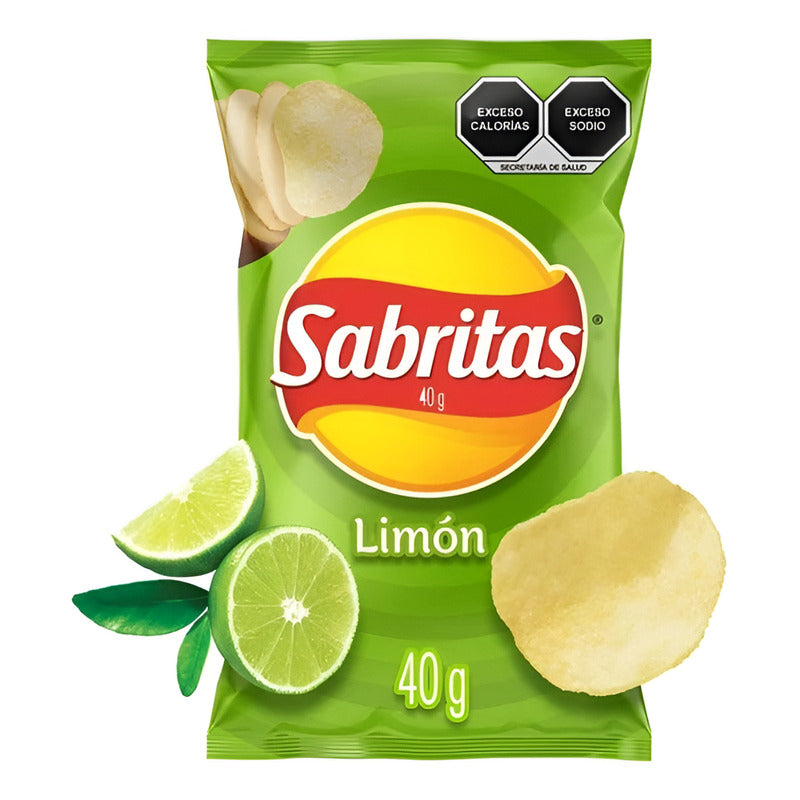 Botanas Sabritas Limon 40g 10 Bolsas