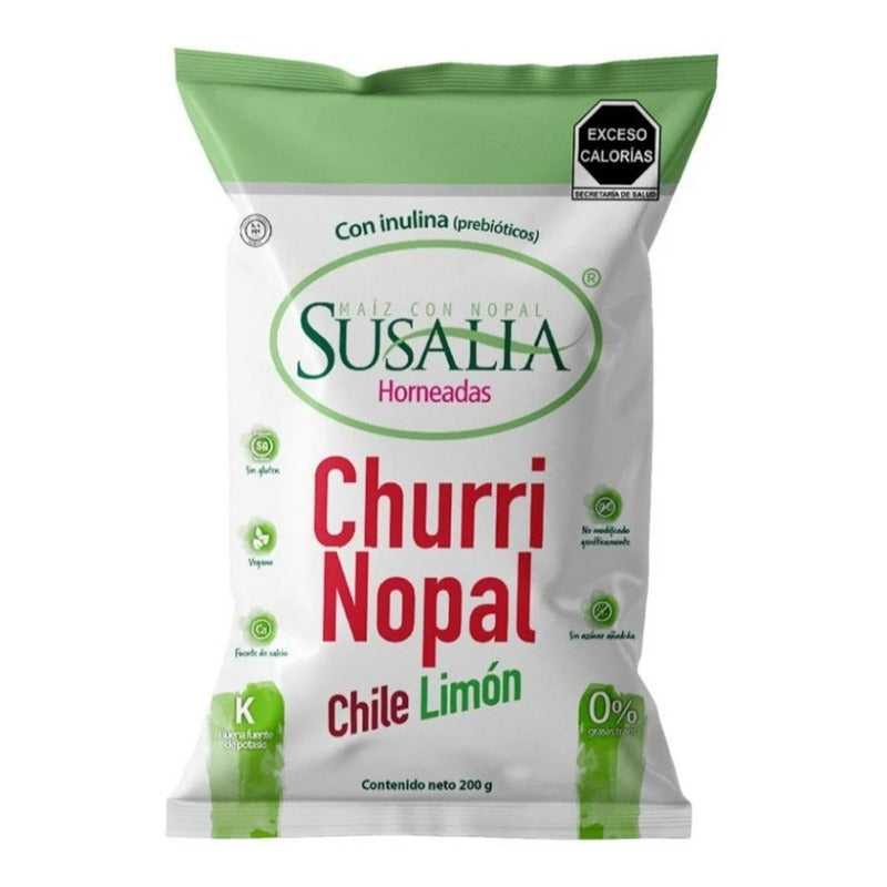Churri Nopal Sabor Chile Limón Susalia 5 Pz De 200 G Lpg
