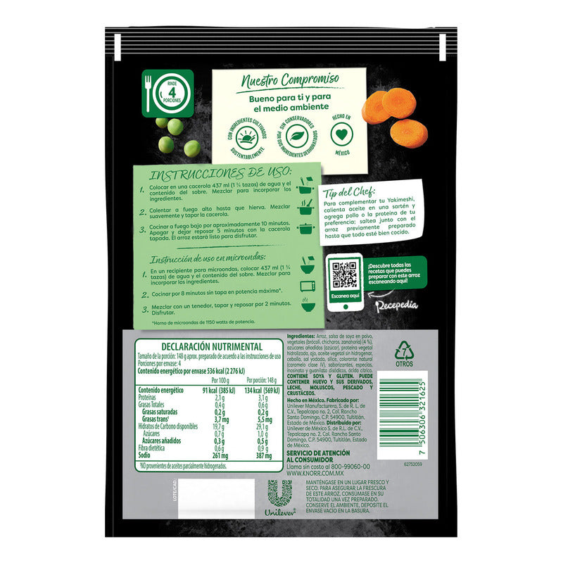 Arroz Yakimeshi Knorr En Sobre 155 G