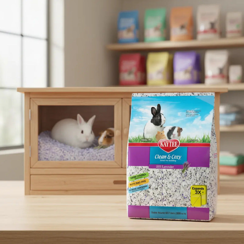 Sustrato De Papel Esencia De Lavanda Pequeñas Mascotas 49.2l Gris