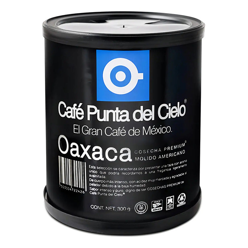 Café Molido Punta Del Cielo Cosecha Premium Oaxaca Americano En Lata Sin Tacc 300 G