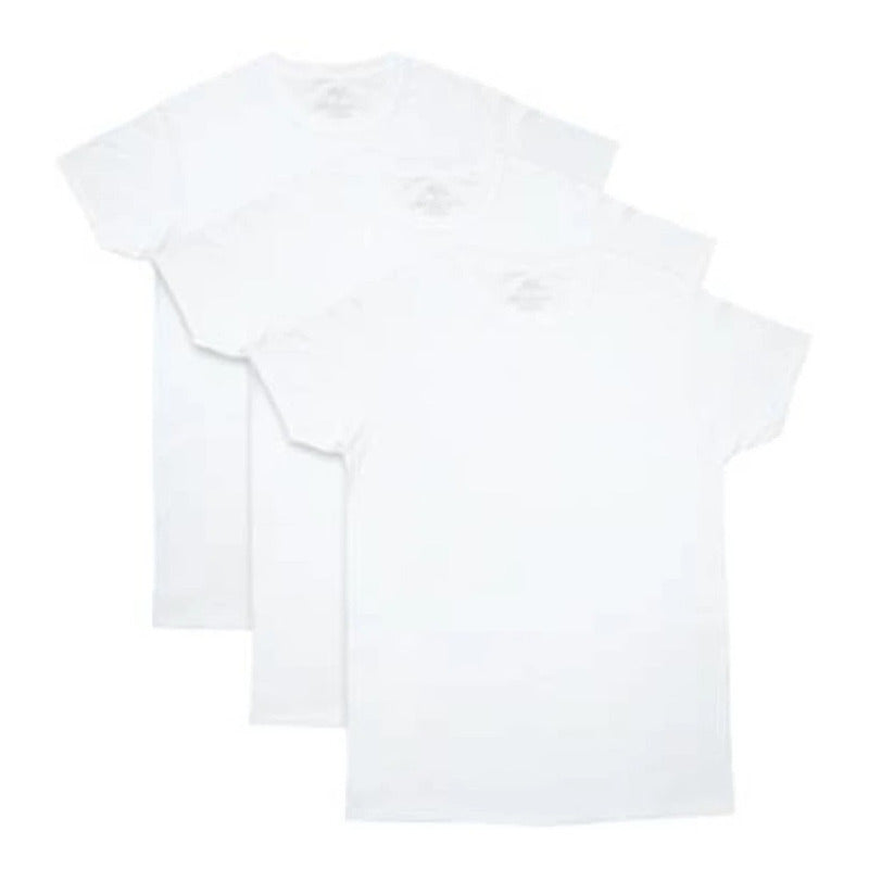 Playera Fol Talla G Cuello Redondo Blanco 3 Piezas