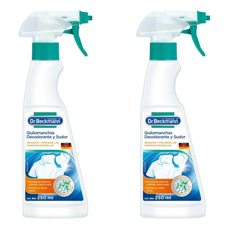 Quitamanchas Dr. Beckmann Desodorante Y Sudor 250 Ml 2 Pz