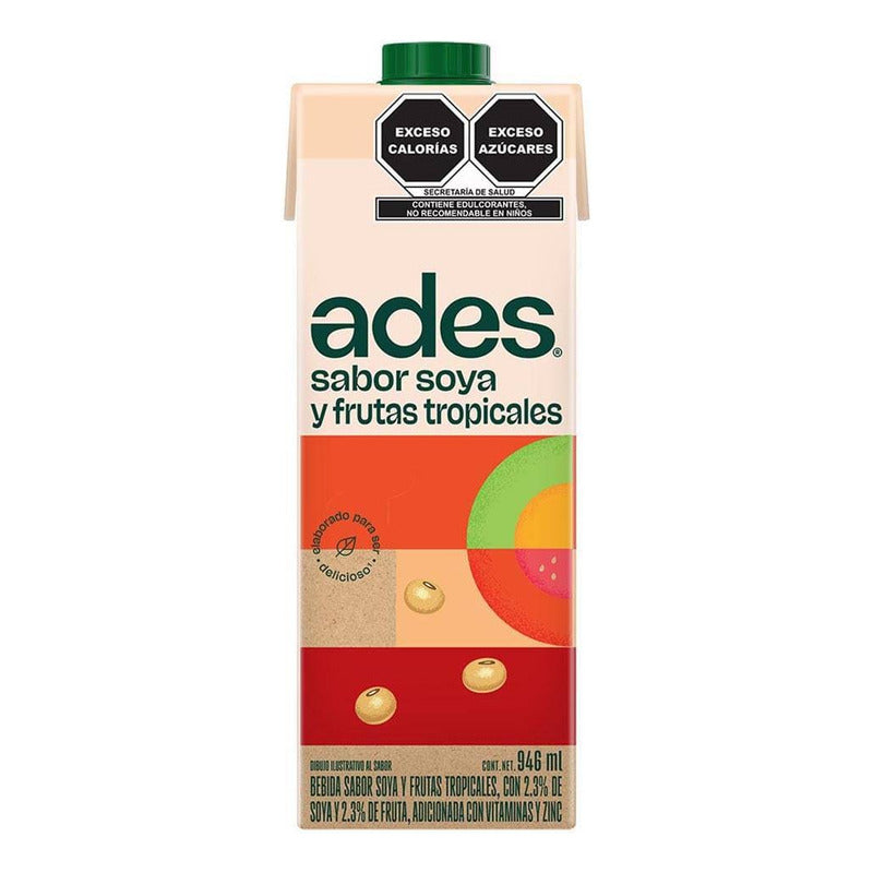 Jugo Soya Y Frutas Tropicales 4 Pack