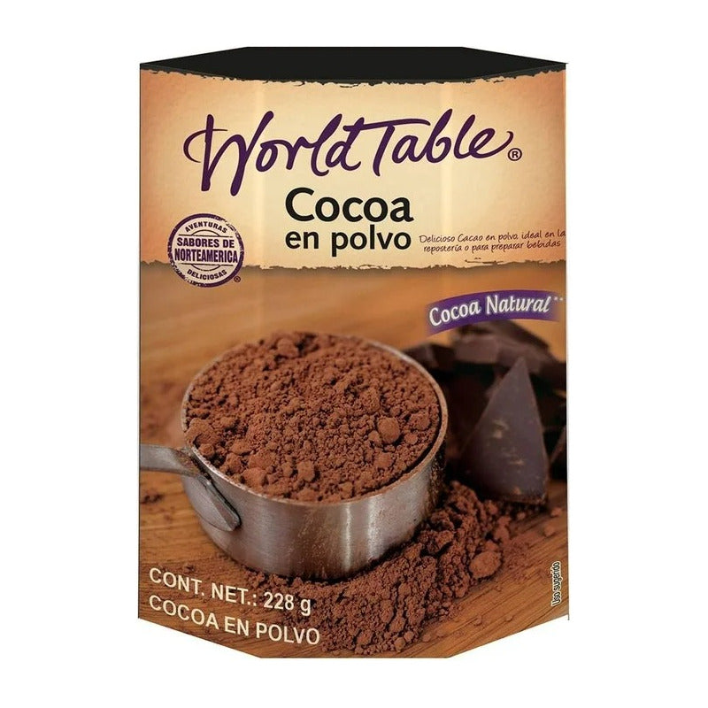 Cocoa World Table En Polvo 228g  (2 Pzs)