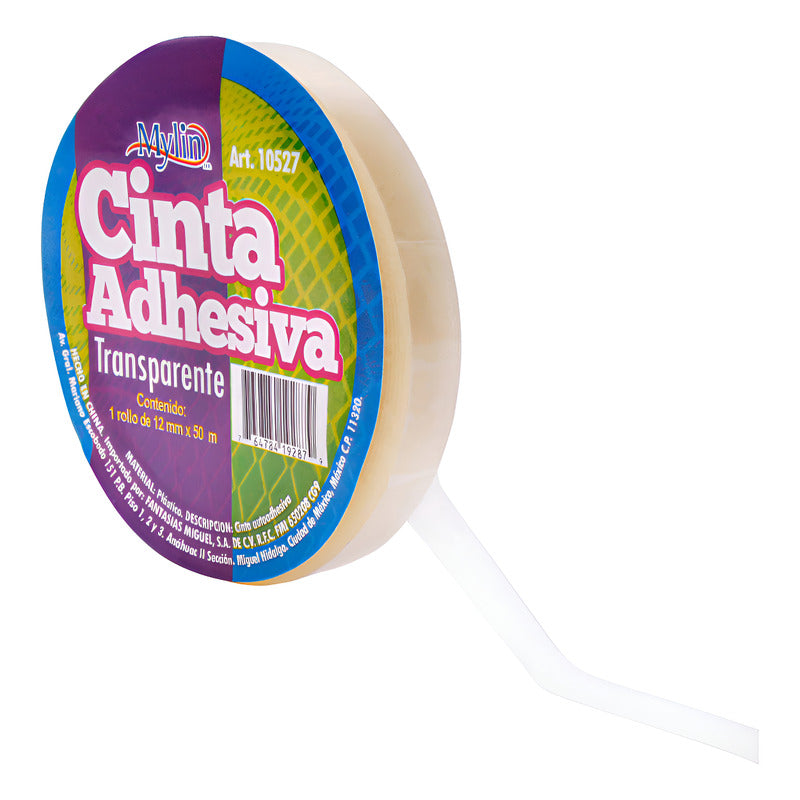 Cinta Adhesiva 12 Mm X 50 M Pack De 4 Transparente Lisa
