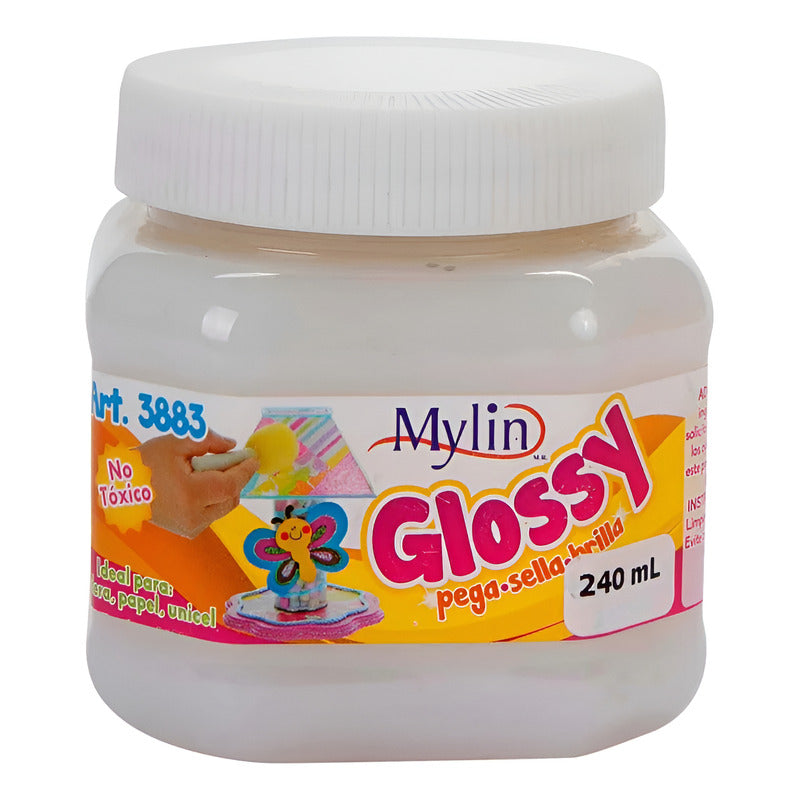 Pegamento Glossy 240ml Transparente