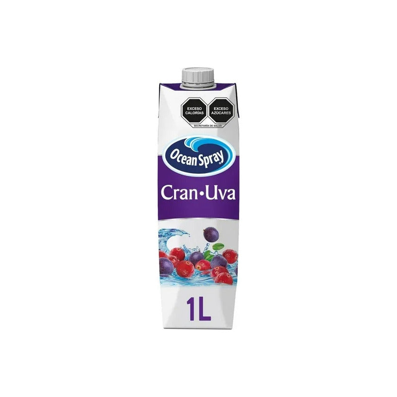 Bebida Ocean Spray Arándano Y Uva 1l (4pzs)