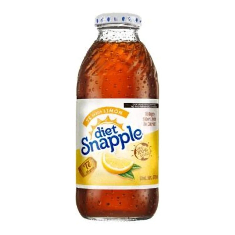 Té Negro Helado Snapple Diet Sabor Limón 473 Ml ( 6 Pzs) Wal