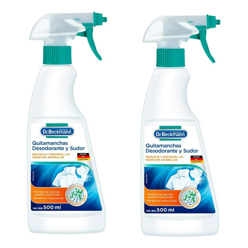 Quitamanchas Dr. Beckmann Desodorante Y Sudor 500 Ml 2 Pz