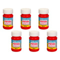 Pintura Acrílica Alta Calidad Color Rojo Oscuro 6 Pz De 35ml Rojo Oscuro