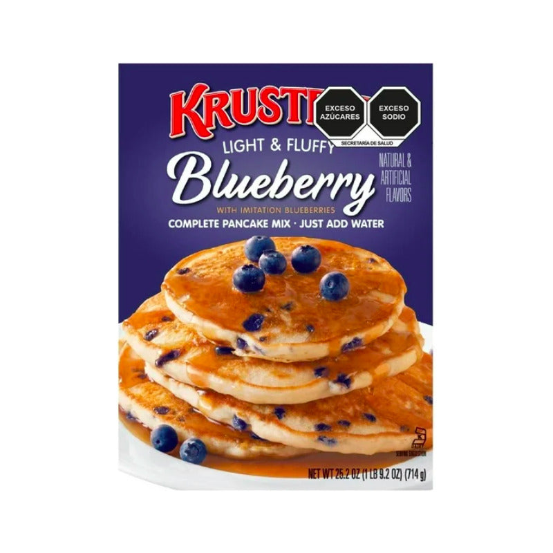 Harina Para Hot Cakes Krusteaz Sabor Moras 2 Piezas De 714gr