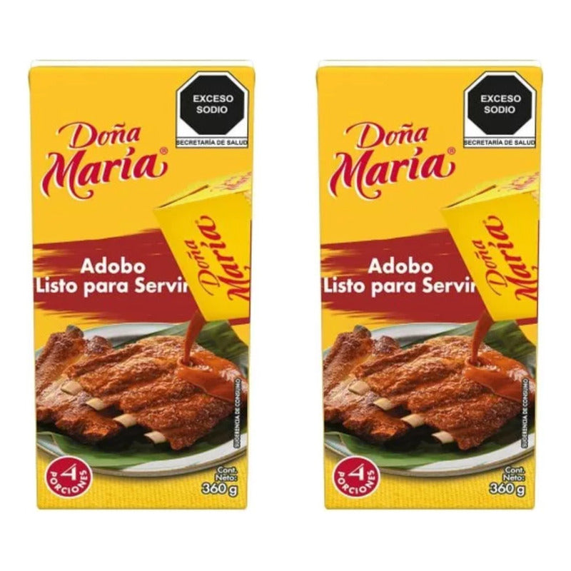 Doña María Adobo Listo Para Servir 360 G (2 Piezas)
