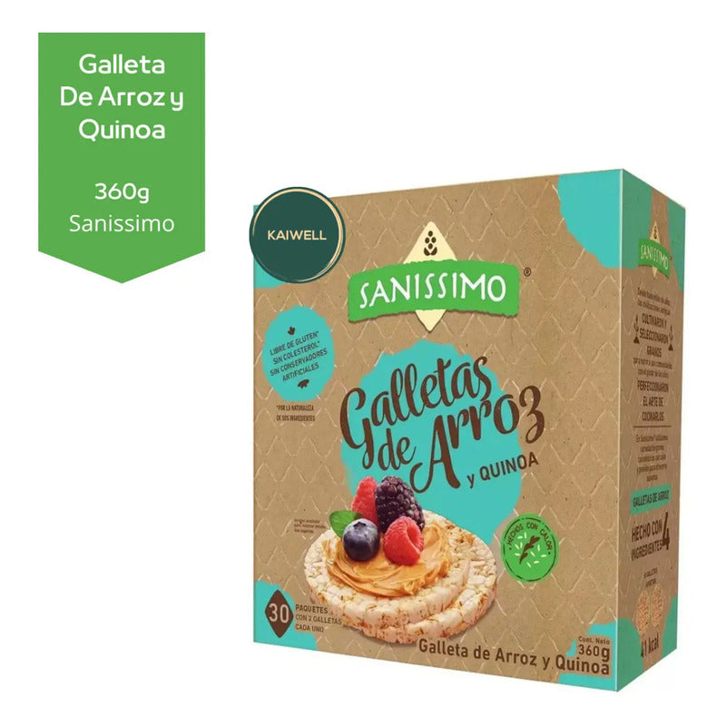 Galletas Arroz Y Quinoa Saníssimo 360g Snack Saludable